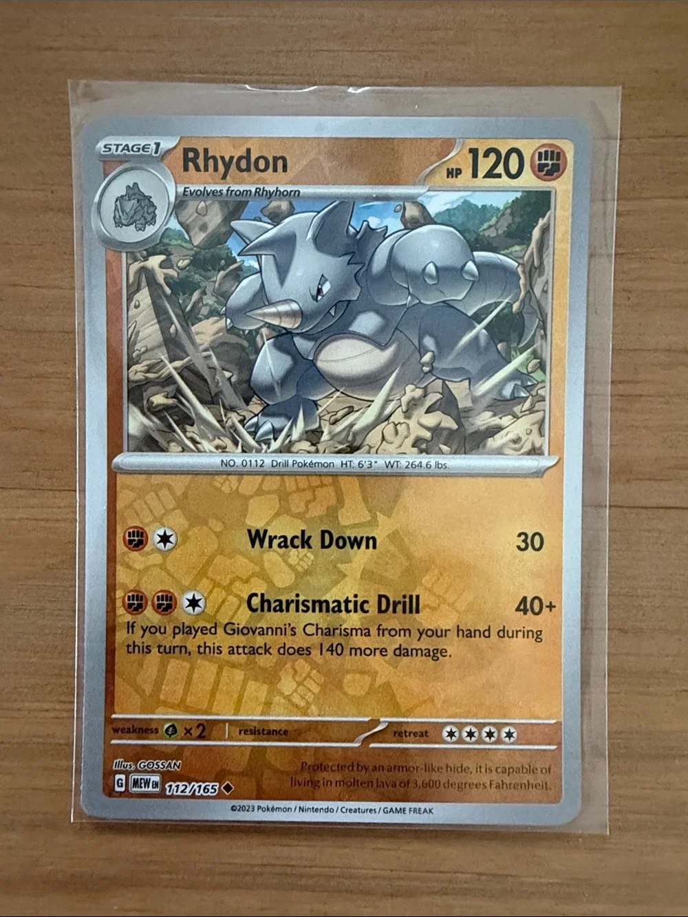 Rhyhorn Rhydon Rhyperior Evolution Reverse Holo Pokémon Card Lot ✨5/$25✨